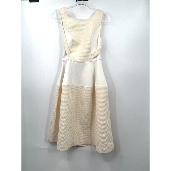 Elliatt Perception Dress BeigeTexture Ponte Fit & Flare‎ Size S Sleeveless - Picture 2 of 7